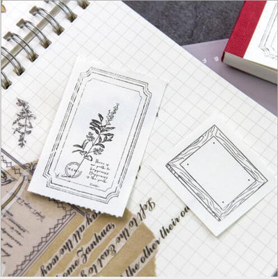 Message Simple Retro Red Tearable Letter List Old Warehouse Series 50 Sheets NP-030002 - CHL-STORE 