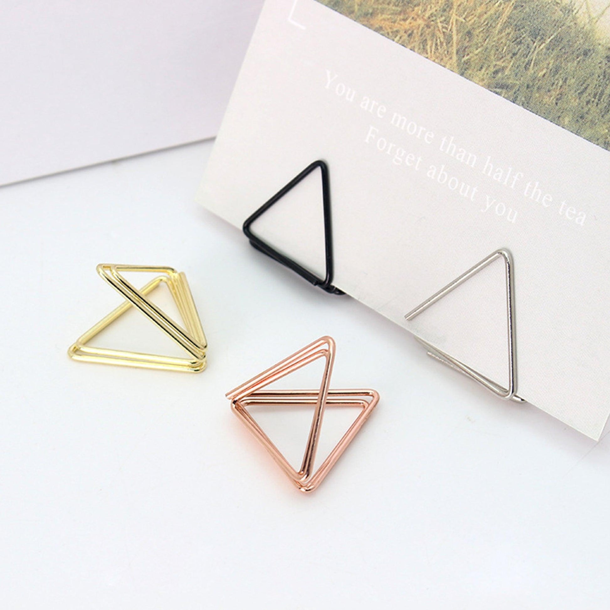 Metal shape business card holder heart shape triangle shape round shape message holder business card holder photo holder NP-070064 - CHL-STORE 