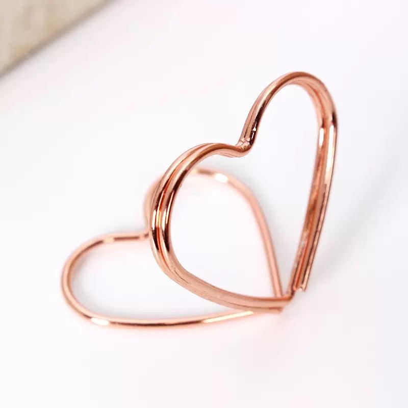 Metal shape business card holder heart shape triangle shape round shape message holder business card holder photo holder NP-070064 - CHL-STORE 