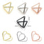 Metal shape business card holder heart shape triangle shape round shape message holder business card holder photo holder NP-070064 - CHL-STORE 