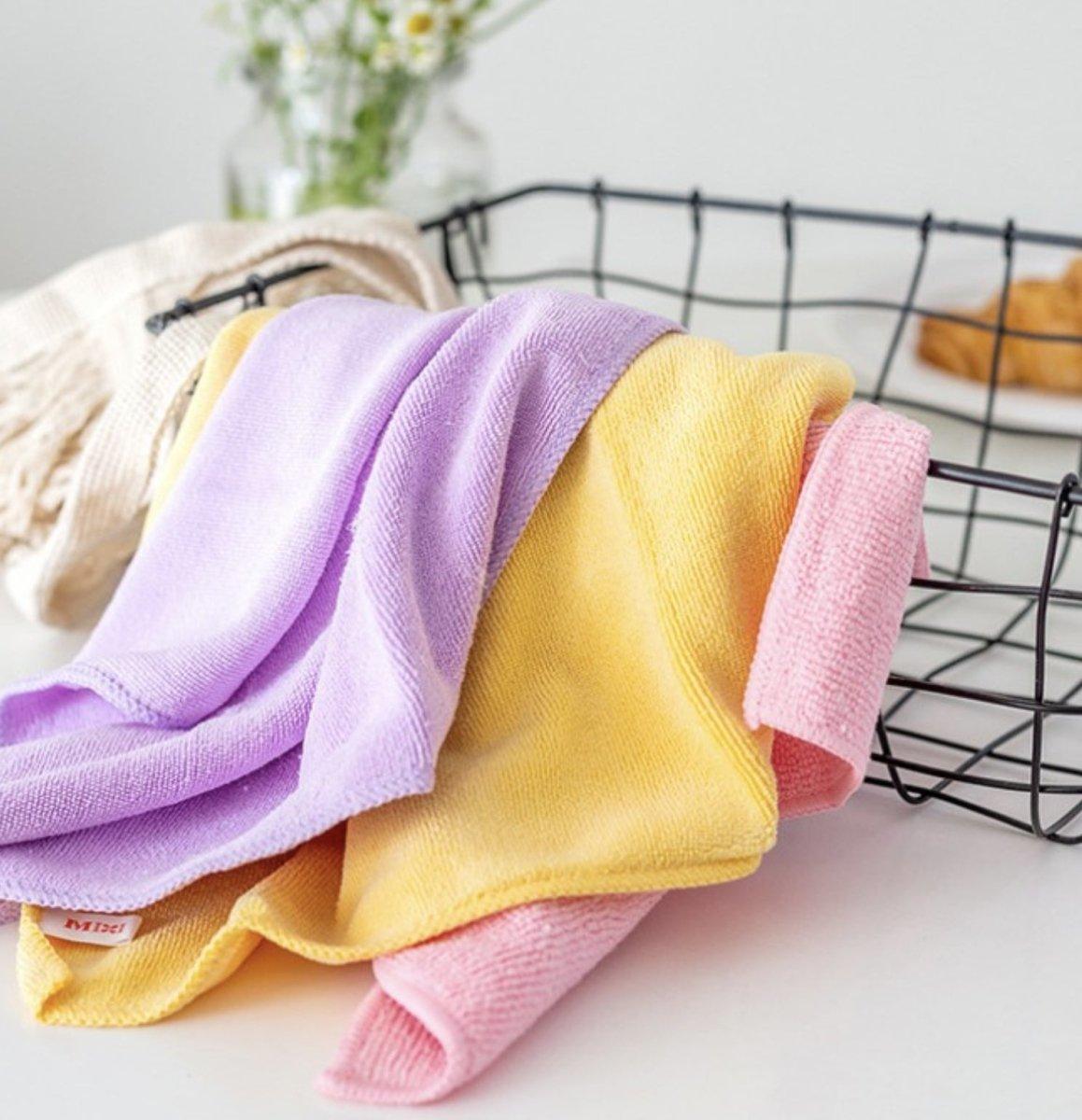 Microfiber Absorbent Wipes Clean Square Dish Towels Random Colors RP-0000022 - CHL-STORE 