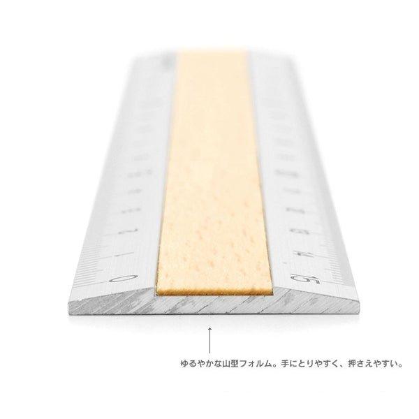 MIDORI Office Stationery Dual Material Aluminum Wood Ruler Metal Ruler 15cm - CHL-STORE 
