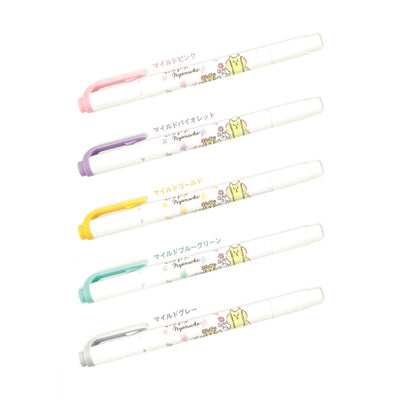 MIND WAVE x MINDLINER gorogoro cat highlighter marker double-headed highlighter - CHL-STORE 
