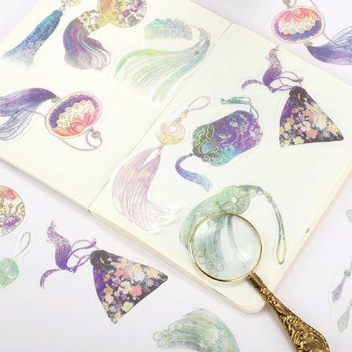 Miss Ann Antiquity Original Retro Elegant Building Handbook Material Sticker Pack Decorative Sticker Pack NP-000143 - CHL-STORE 