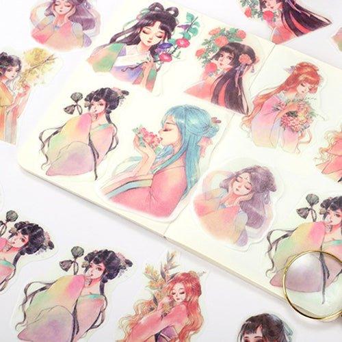 Miss Ann Antiquity Original Retro Elegant Building Handbook Material Sticker Pack Decorative Sticker Pack NP-000143 - CHL-STORE 