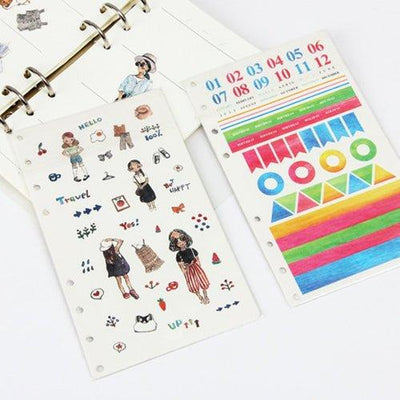 Miss Ann's hand-painted pencil style Dress up Decorative stickers NP-000137 - CHL-STORE 
