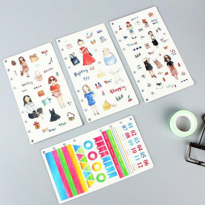 Miss Ann's hand-painted pencil style Dress up Decorative stickers NP-000137 - CHL-STORE 