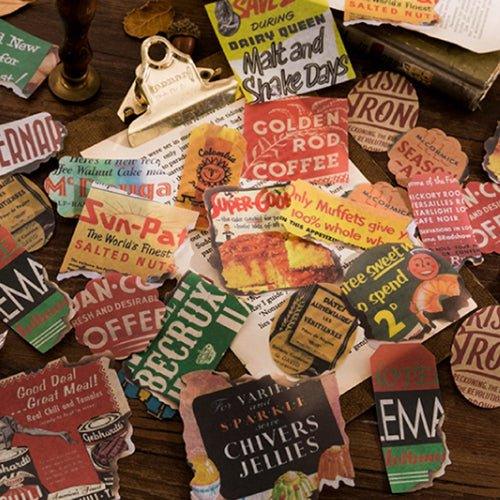 Momo and Paper Sticker Packs Time Fragments Series Retro PET Stickers Styling Stickers Retro Stickers Decorative Stickers - CHL-STORE 