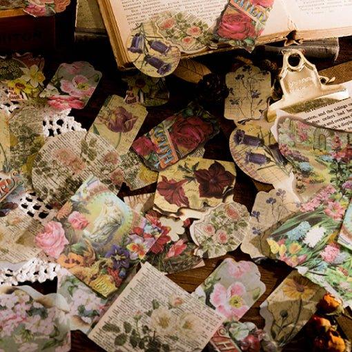 Momo and Paper Sticker Packs Time Fragments Series Retro PET Stickers Styling Stickers Retro Stickers Decorative Stickers - CHL-STORE 