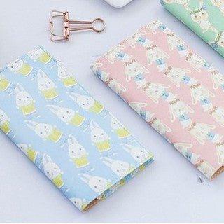 Momo Cute Rabbit Rabbit Candy Color Handbook Cover Notebook NP-H7TGI-314 - CHL-STORE 