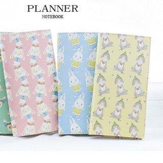 Momo Cute Rabbit Rabbit Candy Color Handbook Cover Notebook NP-H7TGI-314 - CHL-STORE 