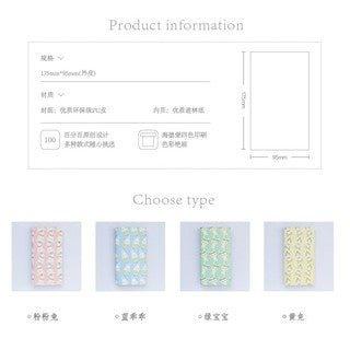 Momo Cute Rabbit Rabbit Candy Color Handbook Cover Notebook NP-H7TGI-314 - CHL-STORE 