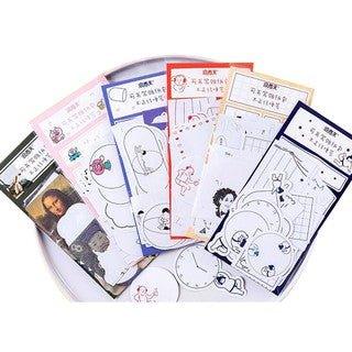 Momo Funny hand-painted lines Writable sticker pack Improper series NP-HTEQF-002 - CHL-STORE 