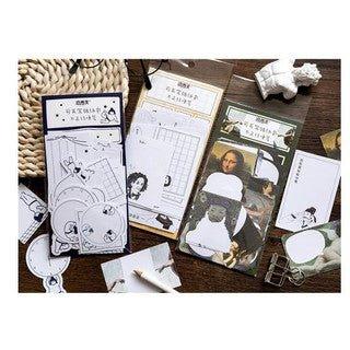 Momo Funny hand-painted lines Writable sticker pack Improper series NP-HTEQF-002 - CHL-STORE 