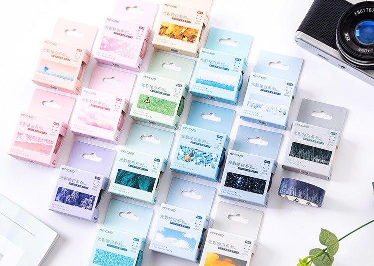 Momo Light and Shadow Monologue Series Seasonal Landscape Washi Paper Tape Decorative Paper Tape NP-000069 - CHL-STORE 