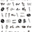 Momo Sticker DIY Boxed Stickers 45pcs Black and White Comics NP-000167 - CHL-STORE 