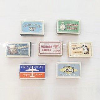 Momo Strolling in the Town Series Vintage Cloth Paper Matchbox Hand Account Decorative Stickers 60 Pieces NP-H7TAY-0349 - CHL-STORE 