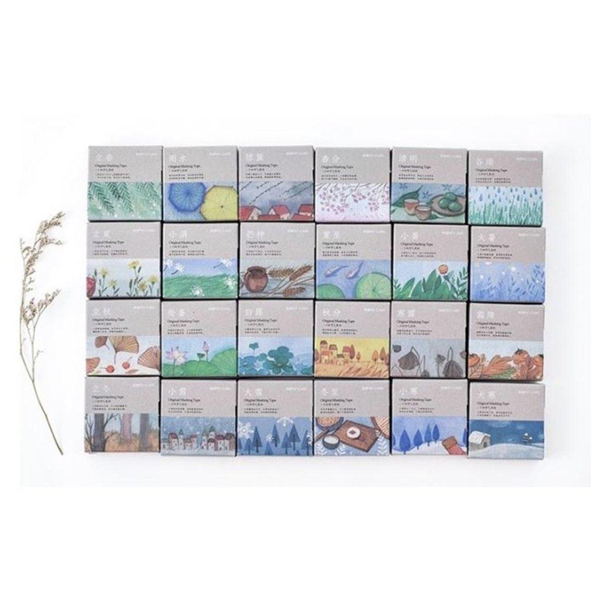 Momo Twenty-four solar terms Four seasons Washi tape NP-H7TAY-0294 - CHL-STORE 
