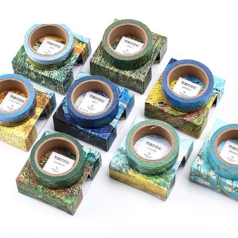 Momo Van Gogh's Colors Van Gogh Famous Paintings Oil Painting Paper Tape Famous Painting Paper Tape Decorative Paper Tape Handbook Paper Tape Art Paper Tape Paper Tape Van Gogh NP-H7TAY-0244 - CHL-STORE 