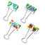MOVIC HOWE KIK TOTORO Howl Kiki My Neighbor Totoro Shape Long Tail Clip Long Tail Clip 4 Sets Set with Transparent Storage Bag - CHL-STORE 