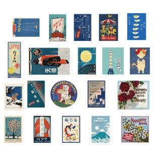 Japanese Retro Style Decorative Stickers - Vintage Charm for
