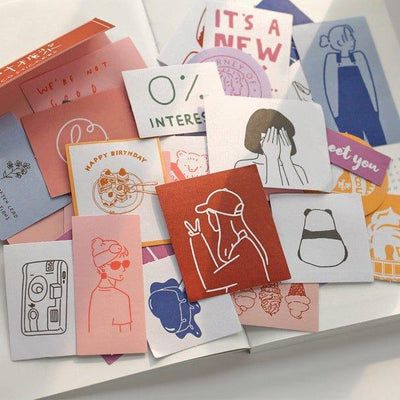 Mr. Paper Sticker Pack Island Garden Renewal Handbook Decorative Stickers Decorative Stickers Handbook Stickers Material Stickers - CHL-STORE 