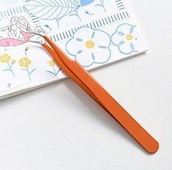 Multifunctional Stainless Steel Hand Tweezers Macaron Color Sticker Helper Model Sticker Clip Elbow Tip NP-090025 - CHL-STORE 