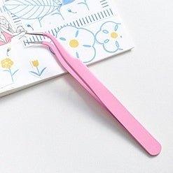 Multifunctional Stainless Steel Hand Tweezers Macaron Color Sticker Helper Model Sticker Clip Elbow Tip NP-090025 - CHL-STORE 