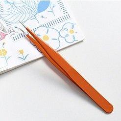 Multifunctional Stainless Steel Hand Tweezers Macaron Color Sticker Helper Model Sticker Clip Elbow Tip NP-090025 - CHL-STORE 