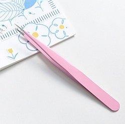 Multifunctional Stainless Steel Hand Tweezers Macaron Color Sticker Helper Model Sticker Clip Elbow Tip NP-090025 - CHL-STORE 