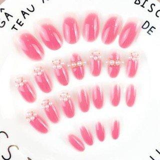 Nail painting, phototherapy nail patch, rhinestone three-dimensional carving, 24 pieces boxed with nail glue RP-0000026 - CHL-STORE 