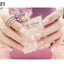 Nail painting, phototherapy nail patch, rhinestone three-dimensional carving, 24 pieces boxed with nail glue RP-0000026 - CHL-STORE 