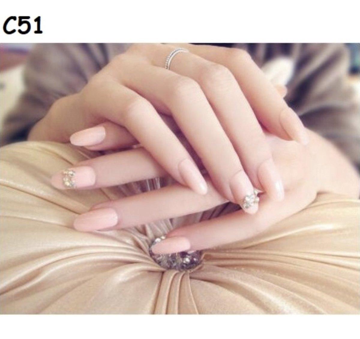Nail painting, phototherapy nail patch, rhinestone three-dimensional carving, 24 pieces boxed with nail glue RP-0000026 - CHL-STORE 