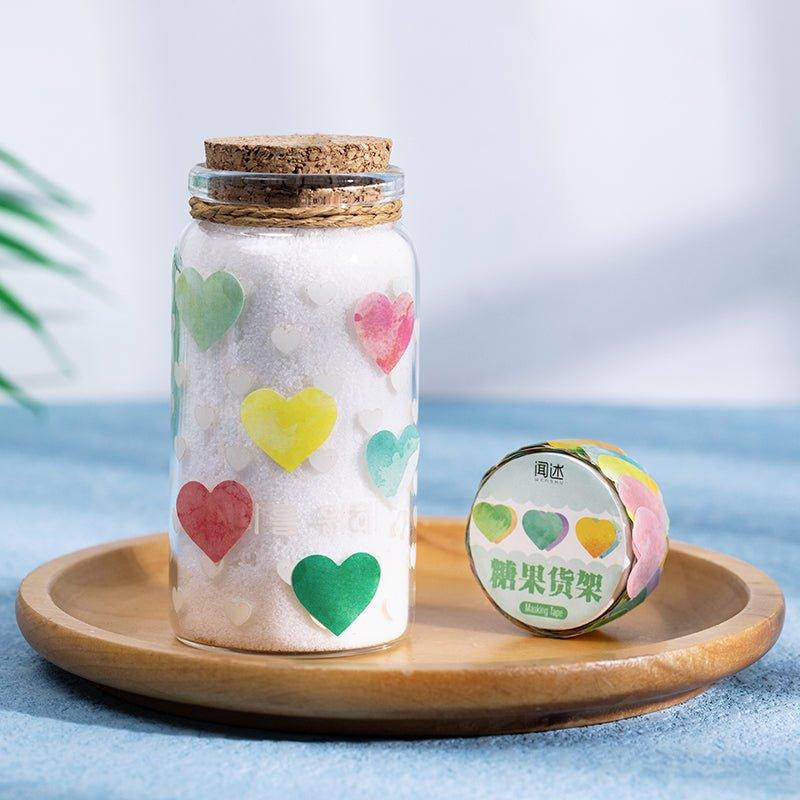 Narrative Washi Tape Rainbow Fruit Tea Series Special-shaped Collage Tearable Tape Rendering Love 100pcs NP-000092 - CHL-STORE 