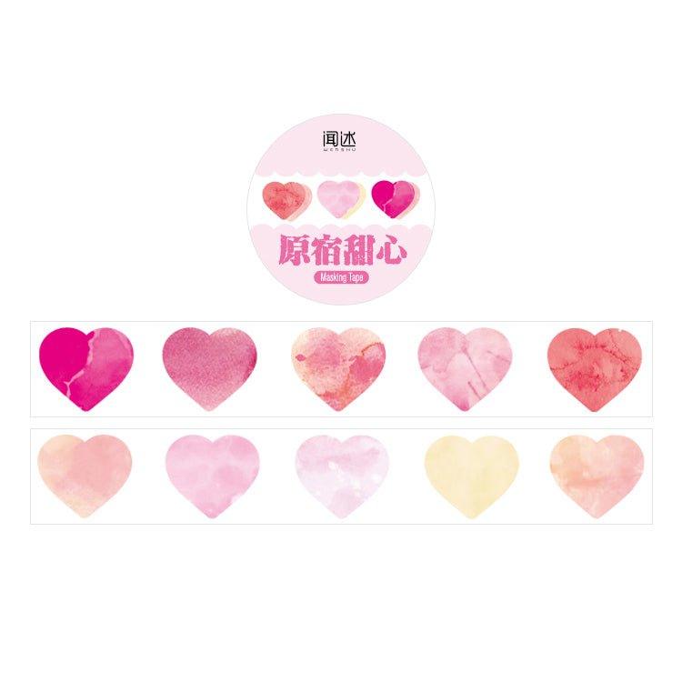 Narrative Washi Tape Rainbow Fruit Tea Series Special-shaped Collage Tearable Tape Rendering Love 100pcs NP-000092 - CHL-STORE 