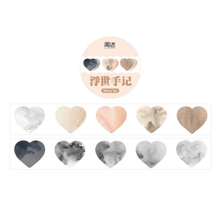 Narrative Washi Tape Rainbow Fruit Tea Series Special-shaped Collage Tearable Tape Rendering Love 100pcs NP-000092 - CHL-STORE 