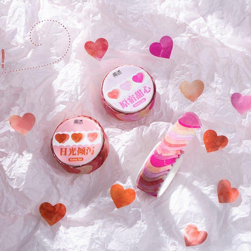 Narrative Washi Tape Rainbow Fruit Tea Series Special-shaped Collage Tearable Tape Rendering Love 100pcs NP-000092 - CHL-STORE 