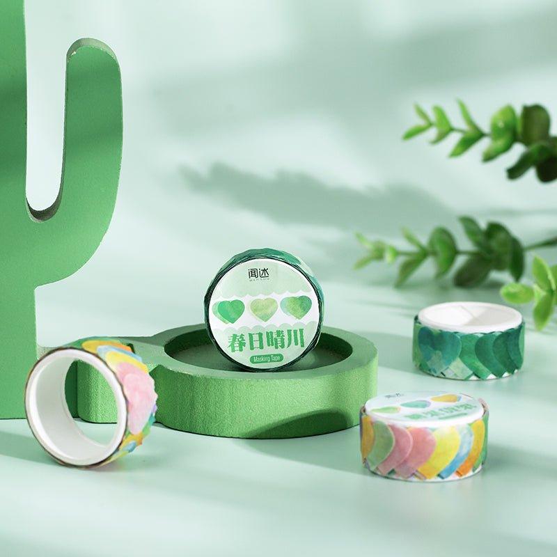 Narrative Washi Tape Rainbow Fruit Tea Series Special-shaped Collage Tearable Tape Rendering Love 100pcs NP-000092 - CHL-STORE 