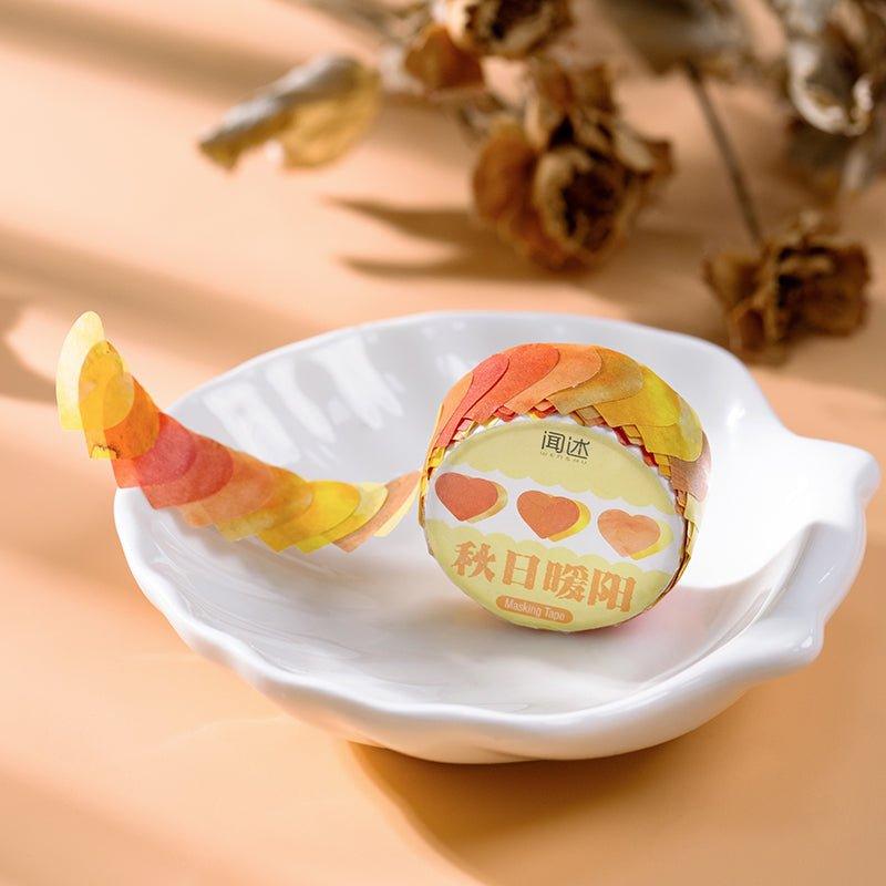 Narrative Washi Tape Rainbow Fruit Tea Series Special-shaped Collage Tearable Tape Rendering Love 100pcs NP-000092 - CHL-STORE 