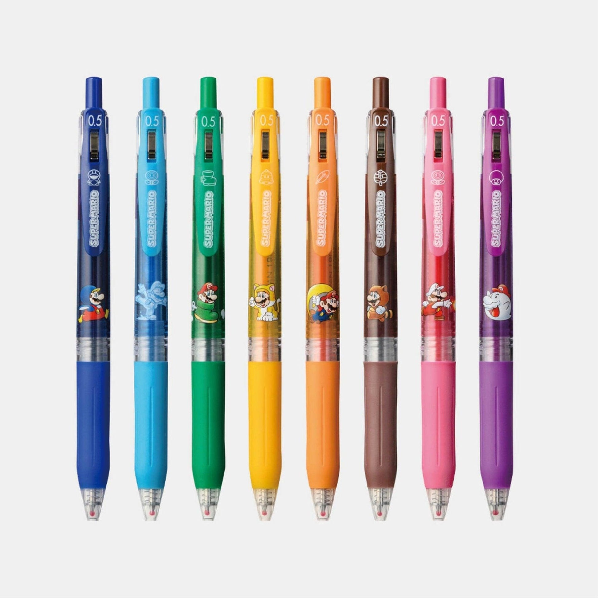 Nintendo NSJ-8-ADAC TOKYO x SARASA Clip Super Mario Power Up 0.5mm Gel Pen - CHL-STORE 