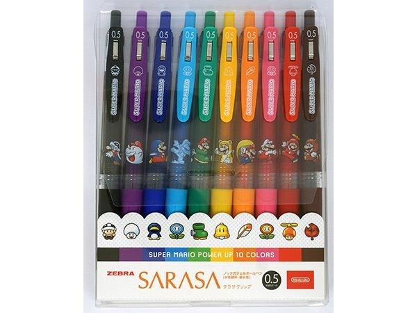 Nintendo NSJ-8-ADAC TOKYO x SARASA Clip Super Mario Power Up 0.5mm Gel Pen - CHL-STORE 