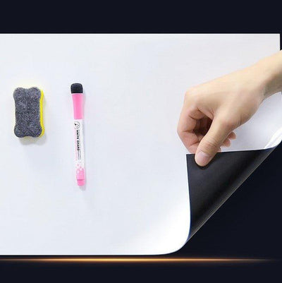 Office PET Message Erasable Soft Whiteboard Magnetic Whiteboard A3/A4/A5 Rounded Corners NP-090041 - CHL-STORE 
