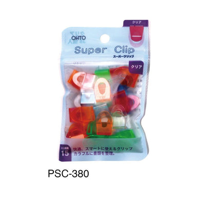 OHTO SUPER CLIP TRANSPARENT FIVE-COLOR CLIP - CHL-STORE 