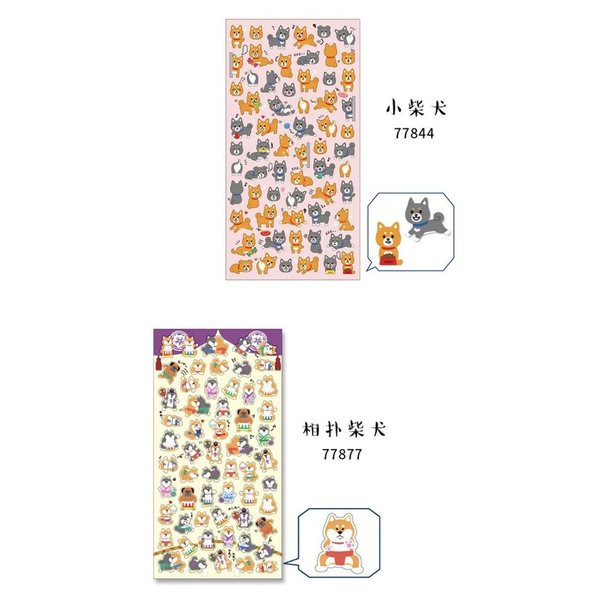Original Adorable Hand-painted Shiba Inu Black Shiba Inu DIY Decoration Handbook Stickers Decorative Stickers NP-HEZQI-025 - CHL-STORE 