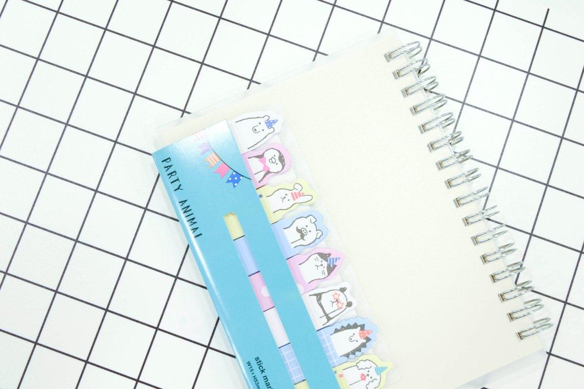 Original cute cats sitting in rows series sticky notes stickers NP-HEZQI-065 - CHL-STORE 