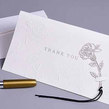 Original Embossed Bronzing Rose Bookmark Greeting Card NP-030031 - CHL-STORE 