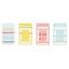 Original Geometric Simple Line Candy Color Long Message Paper Sticky Notes NP-H7TAY-0326 - CHL-STORE 