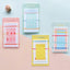 Original Geometric Simple Line Candy Color Long Message Paper Sticky Notes NP-H7TAY-0326 - CHL-STORE 