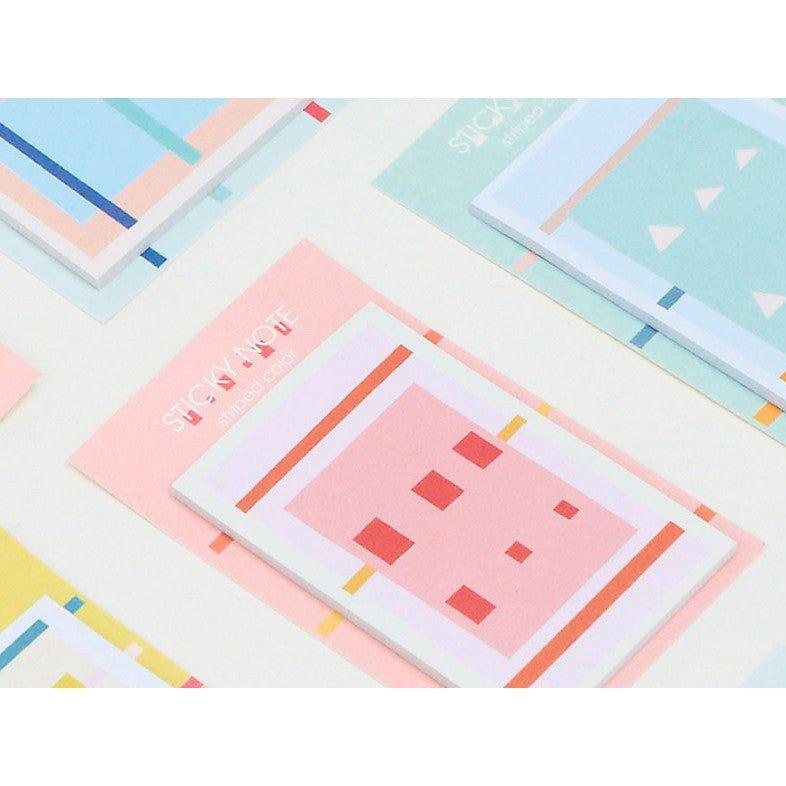 Original Geometric Simple Line Candy Color Long Message Paper Sticky Notes NP-H7TAY-0326 - CHL-STORE 