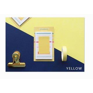 Original Geometric Simple Line Candy Color Long Message Paper Sticky Notes NP-H7TAY-0326 - CHL-STORE 